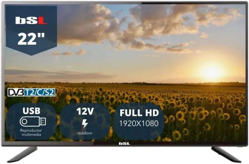 TDT2 DVBT2 telewizor Smart TV, 22112 V, 220 V, Odtwarzacz multimedialny USB, Złącze HDMI, Klasa efektywności energetycznej F