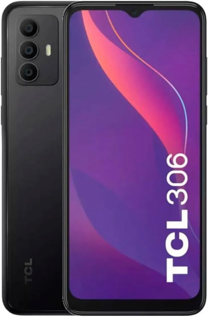 TCL, Smartfon 4 G, 306, Przenośny ekran telefoniczny 6, 52 'HD + IPS 3GB RAM + 32Go, 52' HD + IPS - Triple Camera 13MP + 2MP, długi czas trwania baterii 5000 mAh
