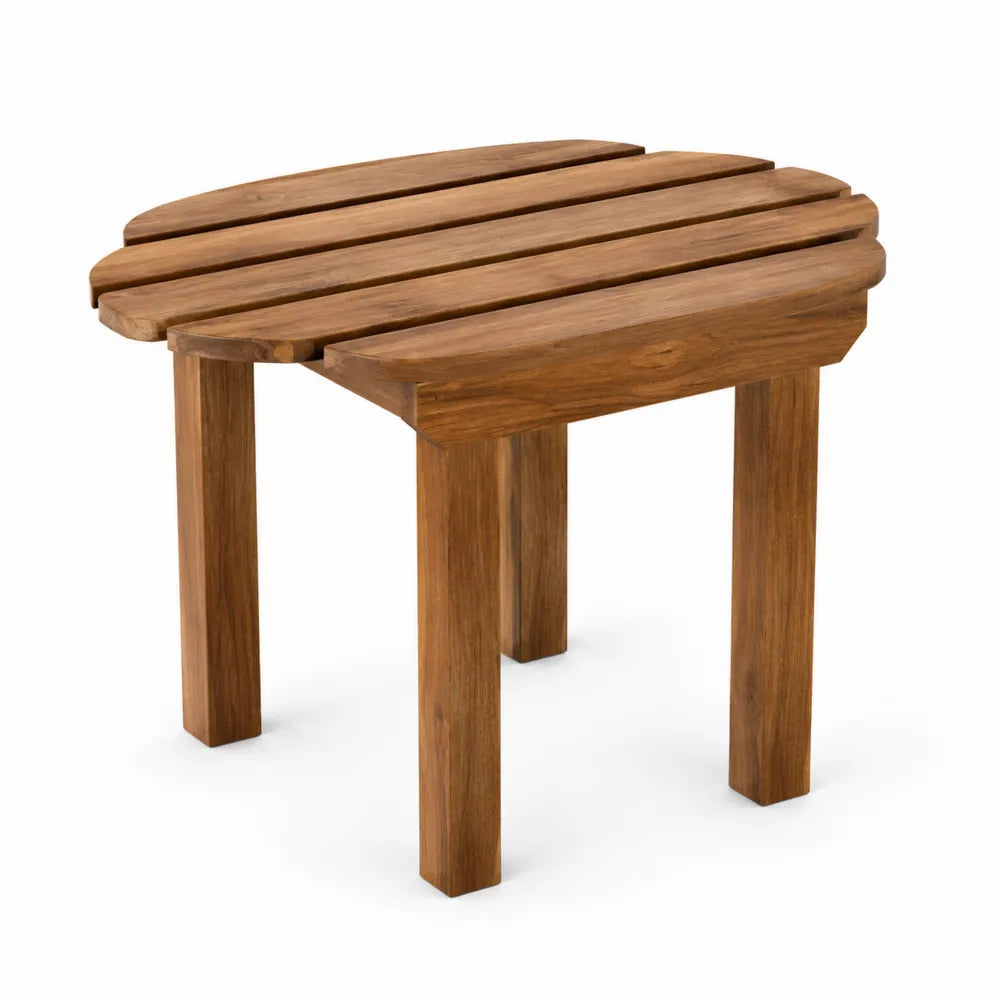 Stół ogrodowy z drewna teak 60 x 60 cm brązowy