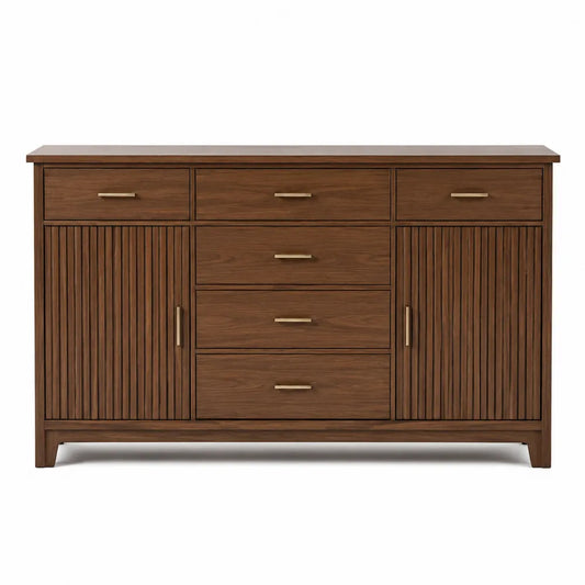 Komoda drewniana z fornirem orzechowym 150cm