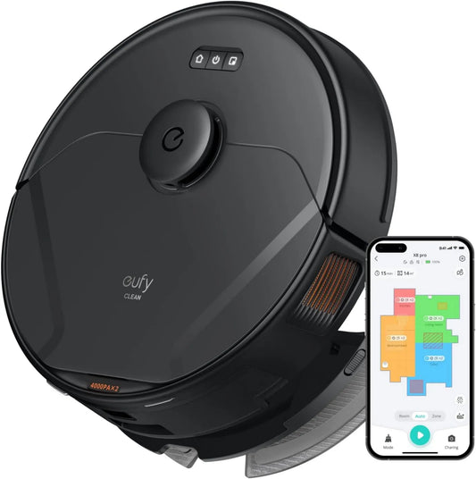 eufy robot sprzątający, Odkurzacz, Potężny Odkurzacz Twin- TurbinTM 2 × 4000 Pa