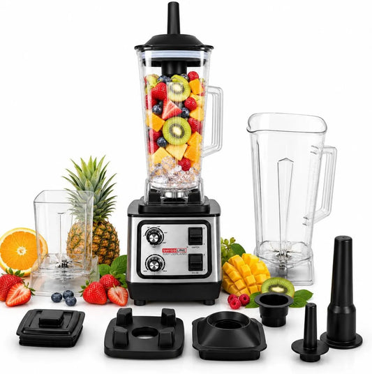 SWISSLINE SWITZERLAND blender kielichowy, Mikser, 2.0 l, Profesjonalny, Stal nierdzewna, Ostrza ze stali nierdzewnej