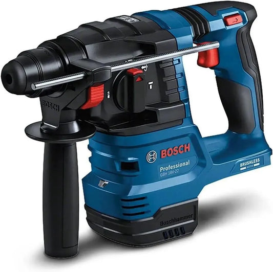 Bosch, 10 mm, zasilanie akumulatorowe, Professional system 18V: akumulatorowy młot udarowo-obrotowy GBH 18V-22, KickBack Control i Vibration Control