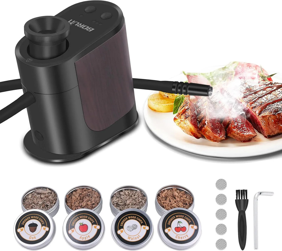 BORUIT, BQ500 Grill, przenośny, drewno, do kuchni