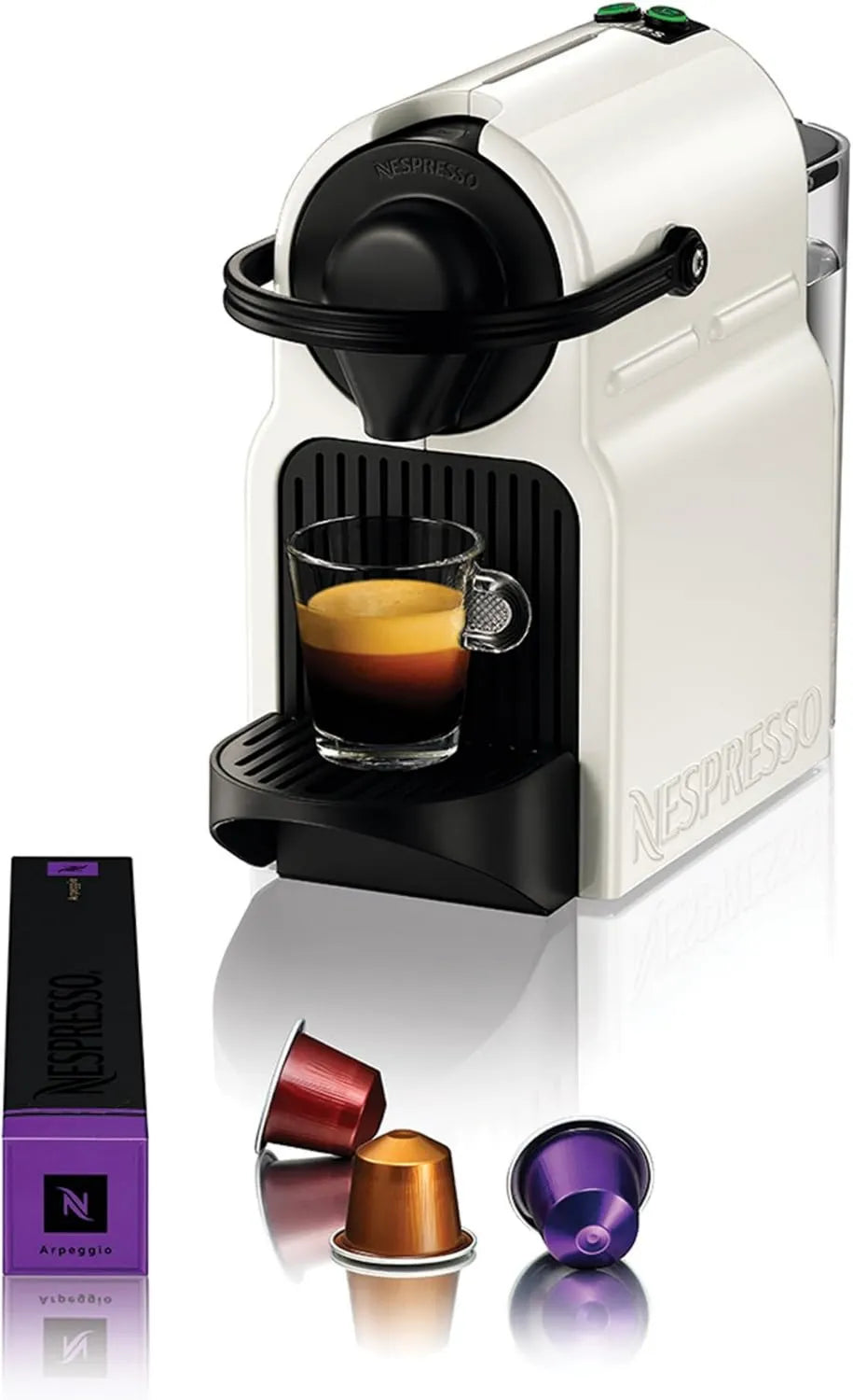 Nespresso, Ekspres do kawy XN100110, ekspres do kawy Krups, maszyna do kawy Inissia biały Coffee, ekspres do kawy Espresso
