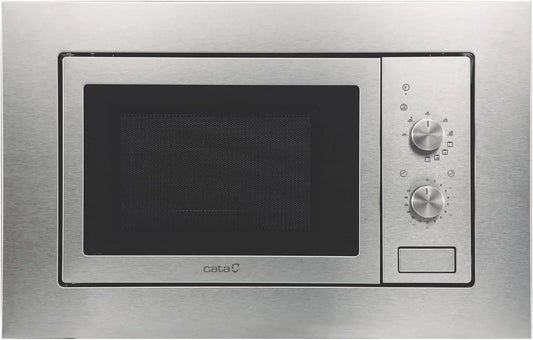 CATA, Kata Kuchenka mikrofalowa, 60 cm, 20 l, 1000 W, do zabudowy, minutnik, grill, stal nierdzewna, mikrofalówka, 5 poziomów mocy