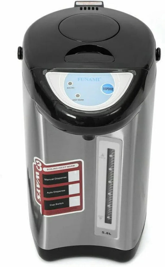Futchoy, Dyspensor, 4 l, 750 W, stal nierdzewna, czarna, do szkoły