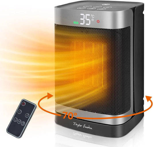 Taylor Swoden, 1500 W., przenośny, minutnik, 70 ° oscylacja, zegar 24- godzinny, 4 tryby