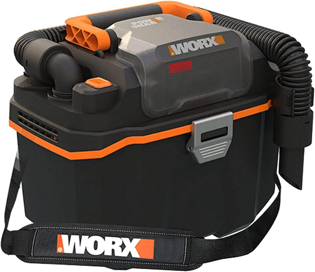 Worx WX031.9 odkurzacz, 16 kPa, zasilanie akumulatorowe, Akumulatorowy odkurzacz do pracy na mokro i na sucho, przenośny i poręczny