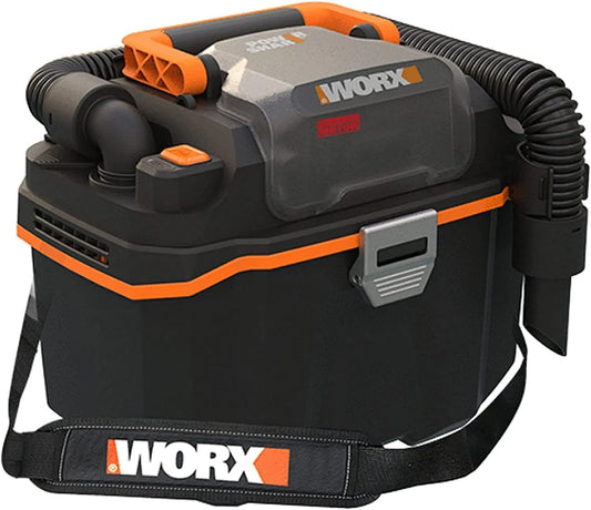 Worx WX031.9 odkurzacz, 16 kPa, zasilanie akumulatorowe, Akumulatorowy odkurzacz do pracy na mokro i na sucho, przenośny i poręczny