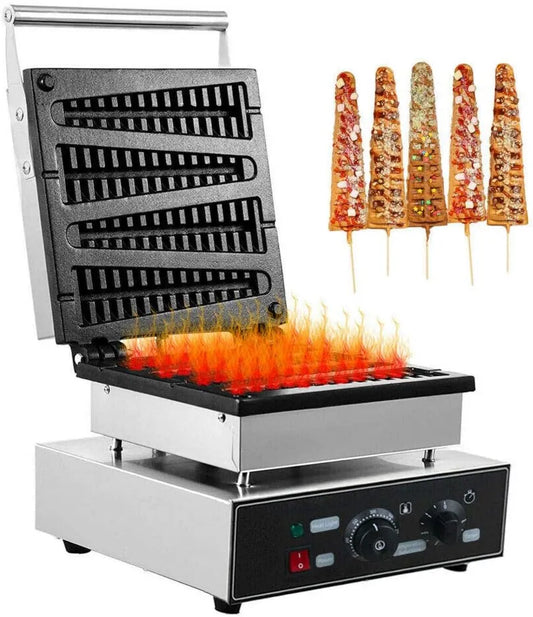 YUEWO gofrownica / opiekacz, Toster, 1750 W, ciasto, profesjonalne, z powłoką nieprzywierającą powłoki