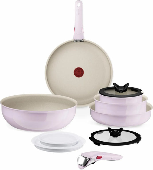 Tefal, owa Bateria, Bateria z patelni i patelni, 11 pokoi, kuchnia Rose