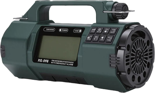 ZDAGELD, Bateria, Lampa, LCD ekran, LED, awaryjne radio pogodowe z latarką