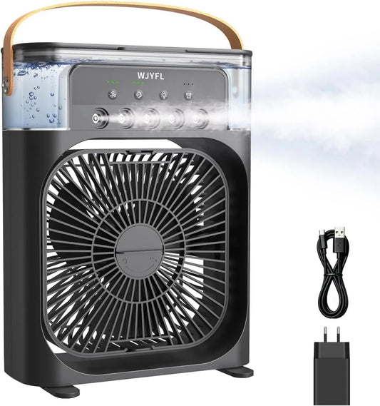 WJYFL klimatyzator przenośny, Produkt minutnik, Mobile Chiller, 5 orif.brum., dom, biuro czarny