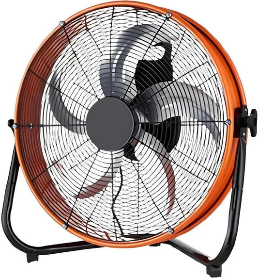 Generic, Wentylator, 24 cali, 250 W, koła jezdne, przemysłowe, cyrkulacja powietrza 250 W wytrzymały metal, 130 ° przechyłu, 4 prędkości