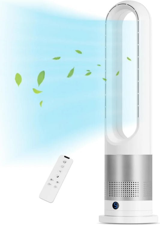 EZSMART, Wentylator, 66 CM, dotyk, zegar, 8 prędkości Oscylacja, tłumik