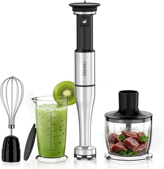 Fresko blender ręczny, Mikser, 1000 W, stal nierdzewna, Szczęśliwiec 500 ml 500 ml
