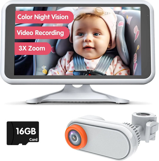 LUCKVIEW, 1080p Kamera, 3x 13, 2 cm, dla dziecka Kolorowy kolor Night Vision Kamera samochodowa