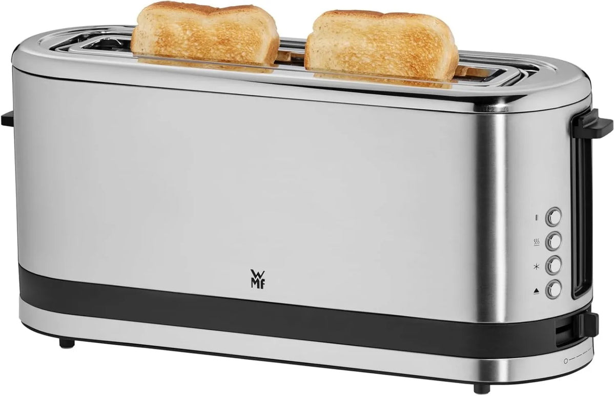 WMF, Toster, 900 W, 4 programów, stal nierdzewna, Cromargan, 1 Long Extra Slot, 7 poziomów bruningu, 0414120011